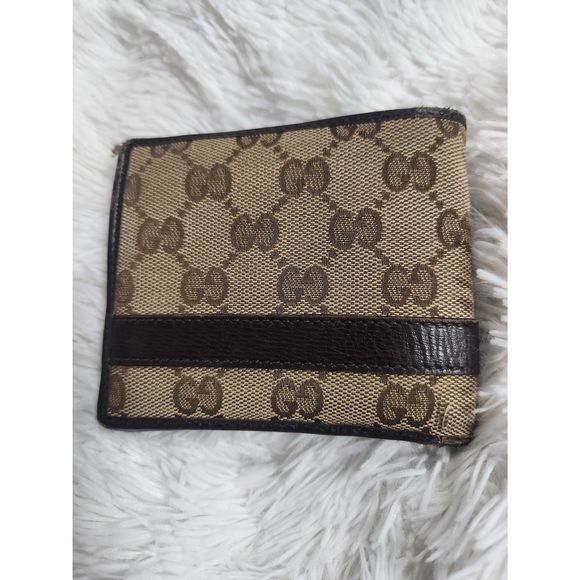 Men's Bi-Fold Gucci Monogram Logo Wallet ~ Authentic - Picture 2 of 10